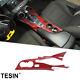 Gear Shift Cup Bracket Panel Cover Trim For Chevy Camaro 2016+ Red Carbon Fiber
