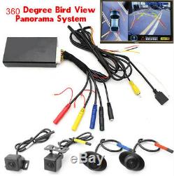HD 360° Surround Bird View Panorama System 4-CH 1080P DVR Recording with 4 Cameras