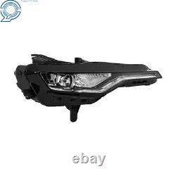 Headlight For 2019-2024 Chevy Camaro Black LED Head Lamp RH Passenger Side