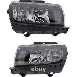 Headlight Set For 2014-2015 Chevrolet Camaro Left and Right With Bulb CAPA 2Pc