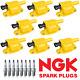 Heavy Duty Ignition Coil & Ngk Platinum Spark Plug For Chevy Tahoe Camaro Uf413