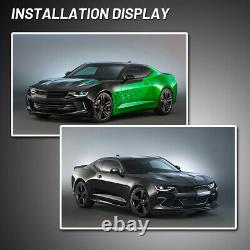 LED DRL Headlights for 2014-2015 Chevy Camaro Projector Sequential Turn Signal