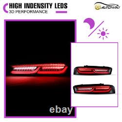 LED Sequential Tail Lights For 2016-2018 Chevy Camaro Smoke Signal Brake Lamps