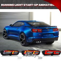 LED Tail Lights for Chevrolet Camaro Chevy 2019-2023 Sequential White Rear Lamps