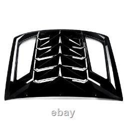 Lambo Style For Chevy Camaro 2016-2021 Rear Window Louver Sun Shade Gloss Black