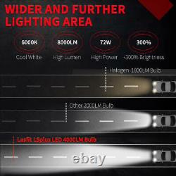 Lasfit H13 9008 LED Bulbs Headlight High Low Beam Bright Conversion Kit LSplus