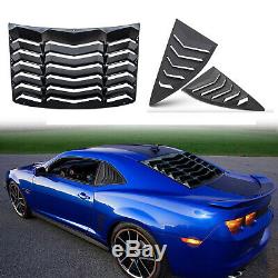 Matte Black Rear & Side Window Louver Sun Shade Cover fit Chevy Camaro 2010-2015