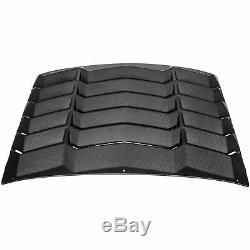 Matte Black Rear & Side Window Louver Sun Shade Cover fit Chevy Camaro 2010-2015
