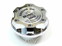 Mobil 1 Cnc Billet Engine Oil Filler Cap For Chevy Ls1 Ls2 Ls3 Ls6 Chrome