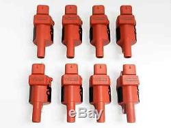 Msd Wires Red & 8 Vms Pro High Output Performance Ignition Coil Packs Ls2 Ls3 7