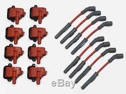 Msd Wires Red And 8 Vms Pro High Output Performance Ignition Coil Packs Ls1 Ls6