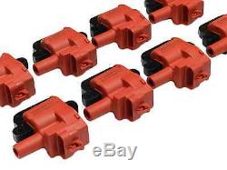 Msd Wires Red And 8 Vms Pro High Output Performance Ignition Coil Packs Ls1 Ls6