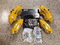 New Cadillac CTS-V 6 Piston Yellow Brembo Calipers Front & Rear withpads pins ZL1