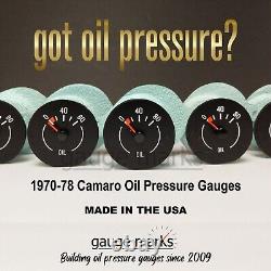 OIL PRESSURE GAUGE fits 70-78 CAMARO Gauge Cluster Replaces Clock Direct Fit