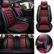 Pu Leather Car Seat Covers Full Set 5-sits Interior Accessories Comfort Cushions