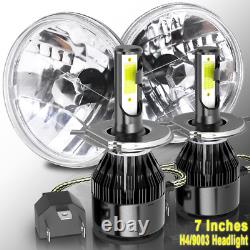 Pair 7 inch Round Led Headlights High&Low Beam for chevy Camaro 1967-1981