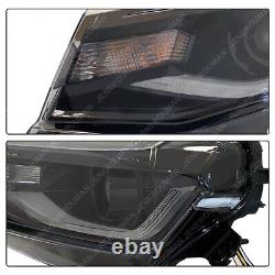Pair Full LED Headlights For 16-18 Chevy Camaro SS LT 16-24 ZL1 Upgrade Headlamp