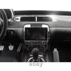 Polished/Brushed Radio Trim Plate for 2010-2015 Chevy Camaro wAftermarket Radio