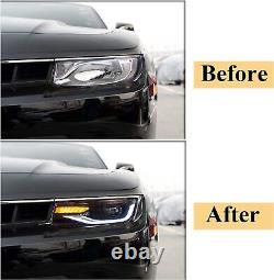 Projector LED Headlights 23187850 For Chevy Camaro 5th Generation 2014 2015