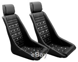 RETRO CLASSIC KPGC10 VINTAGE RACING BUCKET SEATS (Perforated With Grommets) PAIR