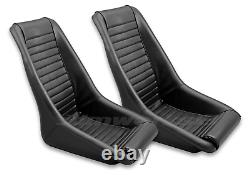 RETRO CLASSIC KPGC11 VINTAGE RACING BUCKET SEATS (Perforated / PVC) PAIR