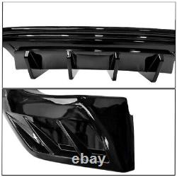 Rear Bumper Lip Diffuser Style Gloss Black PP Fits For 2016-2022 Chevy Camaro