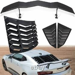 Rear+Side Window Louver+Trunk Wing Spoiler for Chevrolet Chevy Camaro 2016-2021