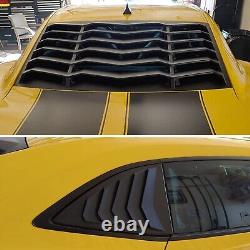 Rear + Side Window Louvers Cover for Chevy Camaro 2010-2015 (3PCS)