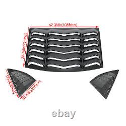 Rear + Side Window Louvers Sun Shade Windshield Cover Fit Chevy Camaro 2010-2015