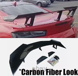 Rear Trunk Spoiler Wing Carbon Fiber For Chevy Camaro 2016-2022 ZL1 1LE Style