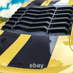 Rear Window Louver Sun Shade Cover Black for 2010-2015 Chevy Camaro Replacement