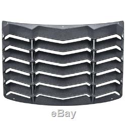 Rear Window Louver Sun Shade Cover Black for 2010-2015 Chevy Camaro Replacement
