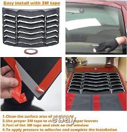 Rear Window Louvers Sun Shade Windshield Cover For Camaro 2010-2015 LS LT SS