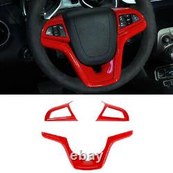 Red Center Concole Steering Wheel /Dashboard Cover Trim For Chevy Camaro 2010-15