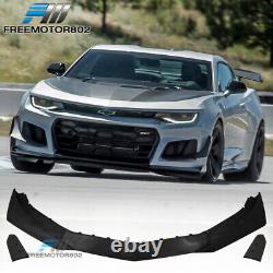 Replacement Front Lip For 16-18 Chevy Camaro 1LE Style Front Bumper Unpainted