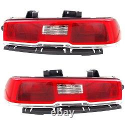 Set of 2 Tail Light For 2014-2015 Chevrolet Camaro LS LH & RH with Bulb(s)