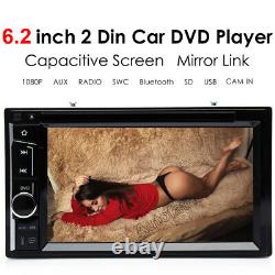 Sony Lens Double Din Car Stereo Radio DVD Player Bluetooth TV Mirrorlink For GPS
