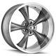 Staggered Ridler 695 Front18x8, Rear18x9.5 5x4.75 +0mm Grey Wheels Rims