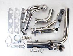 Stainless Exhaust Manifold Headers with Downpipe Fits Chevy Camaro 95-99 3.8L V6