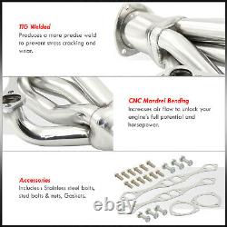 Stainless Shorty Headers Kit For Chevy Small Block 265 305 327 350 400
