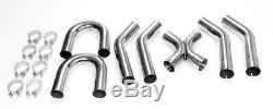 Stainless Steel 3 Universal Exhaust Builder X-Pipe Tubing Kit LS V8 Engine Swap