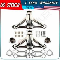 Stainless Steel Shorty Header Manifold/Exhaust For Chevy SBC Small Block Hugger