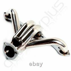 Stainless Steel Shorty Header Manifold/Exhaust For Chevy SBC Small Block Hugger