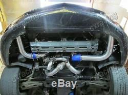 T76 Turbo Header Downpipe Intercooler Kit For 98-02 Chevrolet Camaro LS1 Blue