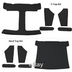 T-Top or Hard Top Headliner Kit with Sail Panels & Sun Visors Black