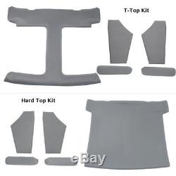T-Top or Hard Top Headliner Kit with Sail Panels & Sun Visors Medium Dove Gray