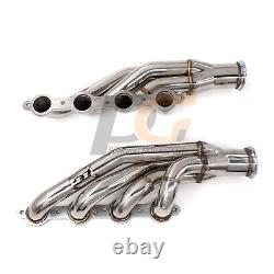 Turbo Headers 1-7/8 304SS Up&Forward FOR Chevy GM Small Block V8 LSX LS1 LS6