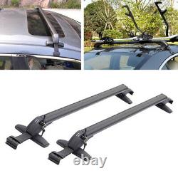 US 2Pack Car SUV Roof Rail Luggage Rack Baggage Carrier Cross withAnti-theft Lock