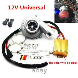 Universal Car SUV Electric Turbo Supercharger Air Filter Intake TurboCharger Kit