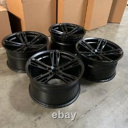 Used 20x10/20x11 Rep F35 fit Chevrolet Camaro 5x120 23/43 Black Wheels set(4)